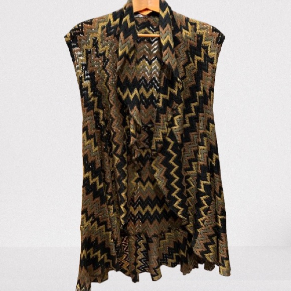 Zigzag Patterned Women's Cardigan